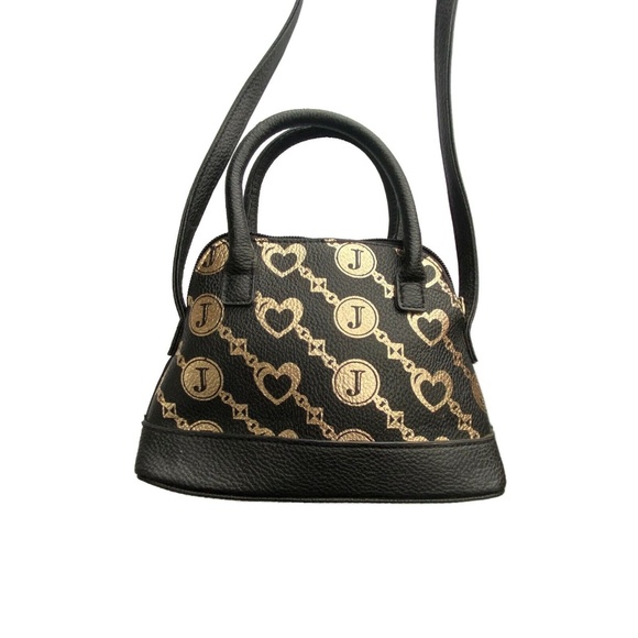 JUSTICE Black & Gold Women/Girls' Handbag / Crossbody Youth Purse - Picture 2 of 7
